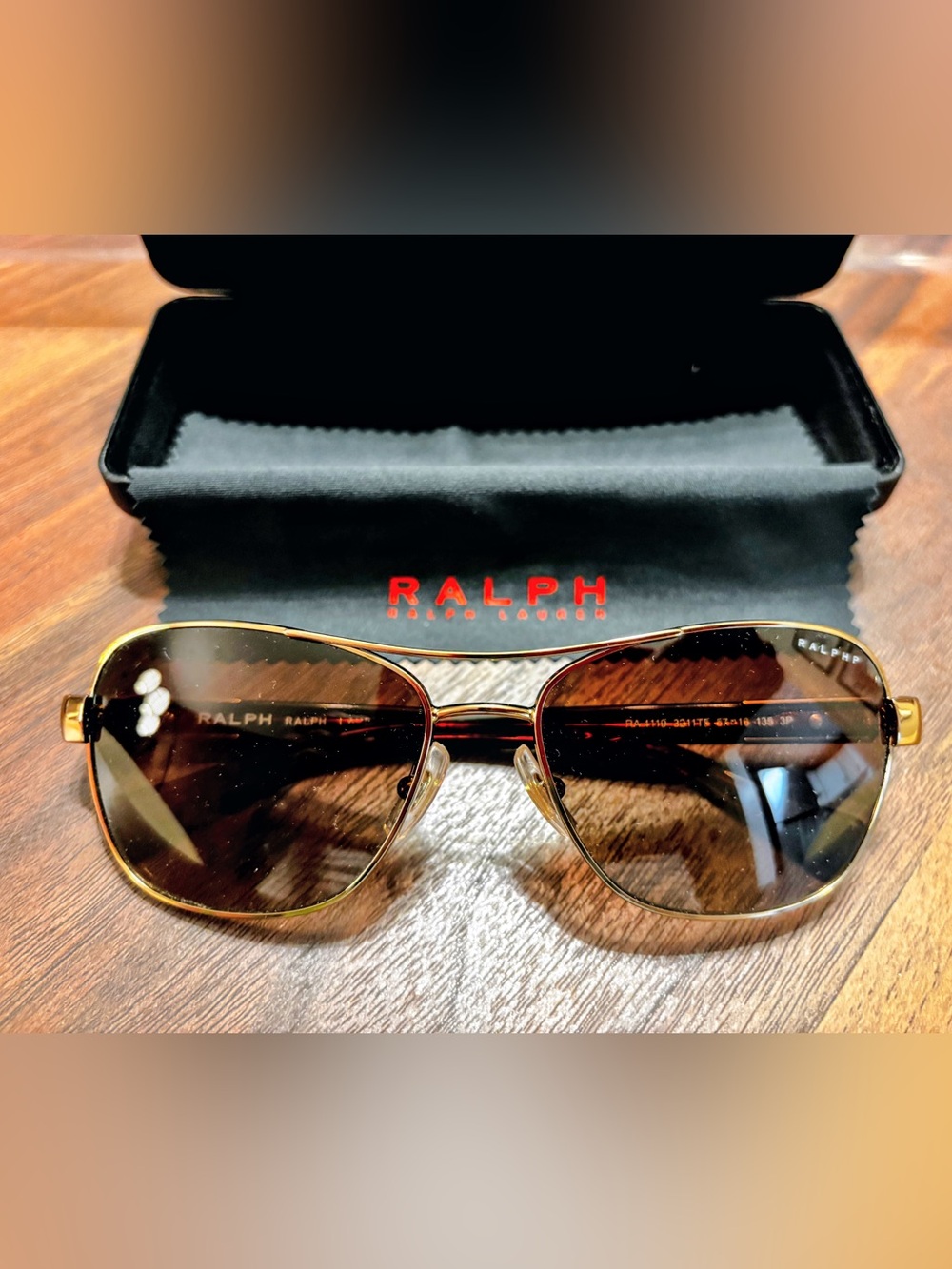 Ralph by Ralph Lauren Sunglasses RA4119 3211T5 Gold-Havana/Brown Polarized